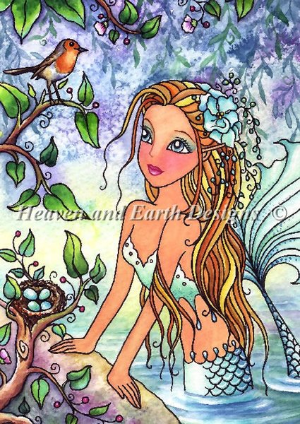 Robin Blue Mermaid - Click Image to Close